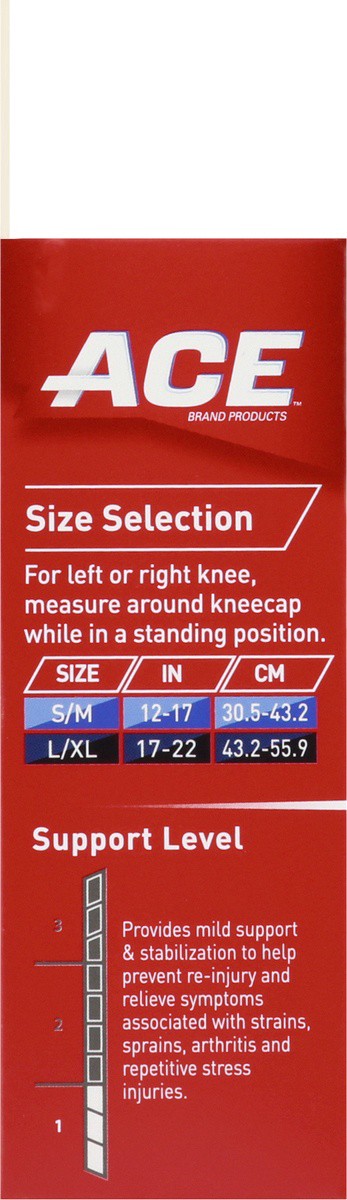 slide 2 of 9, Ace Compression Knee Support - Size Small & Medium, 1 ct