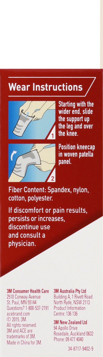 slide 9 of 9, Ace Compression Knee Support - Size Small & Medium, 1 ct