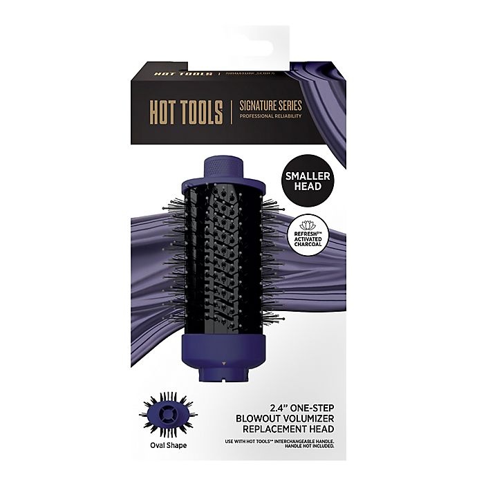 slide 3 of 4, Hot Tools Signature Series One-Step Blowout Detachable Small Oval Head - Purple, 1 ct