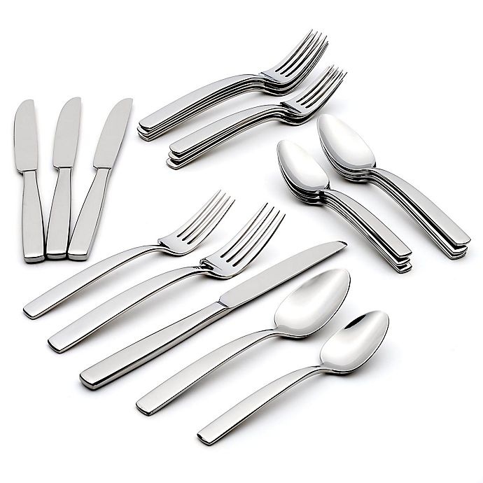 slide 2 of 6, Oneida Kassia Stainless Steel Flatware Set, 20 ct