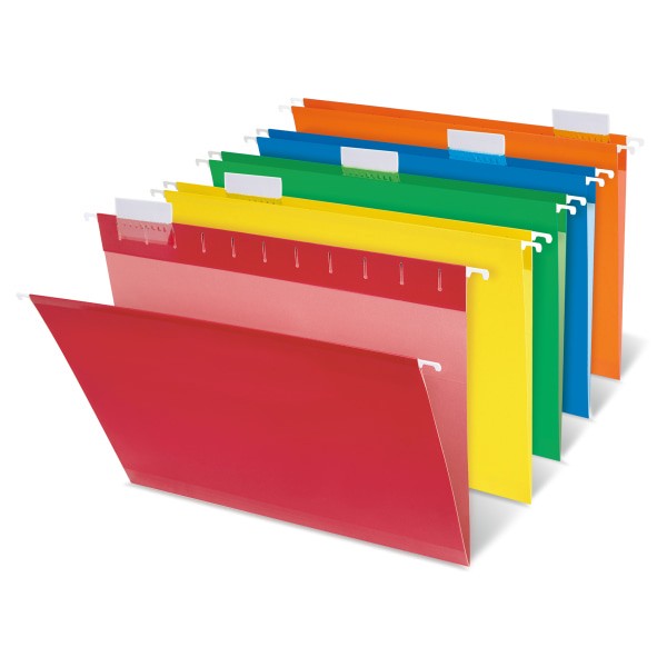 slide 2 of 3, Office Depot Brand Hanging Folders, Letter Size, Assorted, Box Of 25, 25 ct