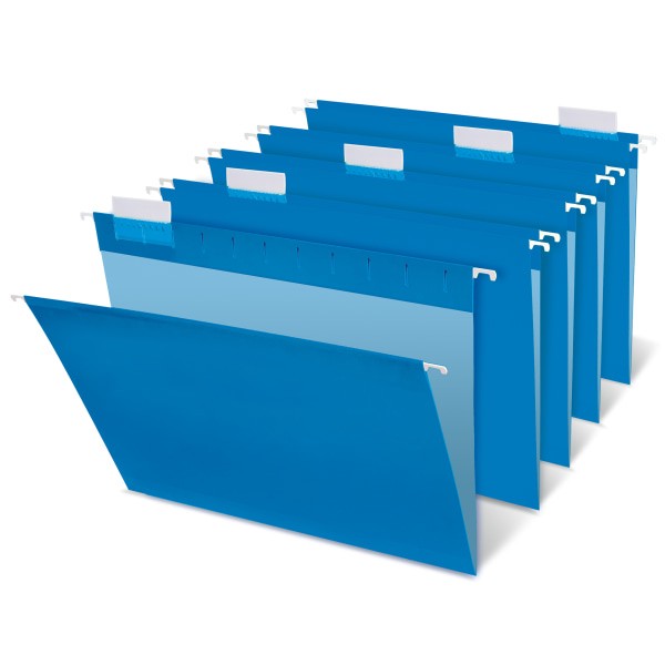 slide 2 of 3, Office Depot Brand Hanging Folders, Letter Size, Blue, Box Of 25, 25 ct