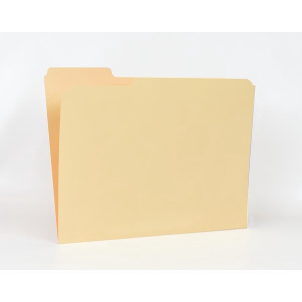 slide 5 of 6, Office Depot Brand Reinforced File Folders, 1/3-Cut Tabs, Letter Size, Manila, Box Of 100, 100 ct