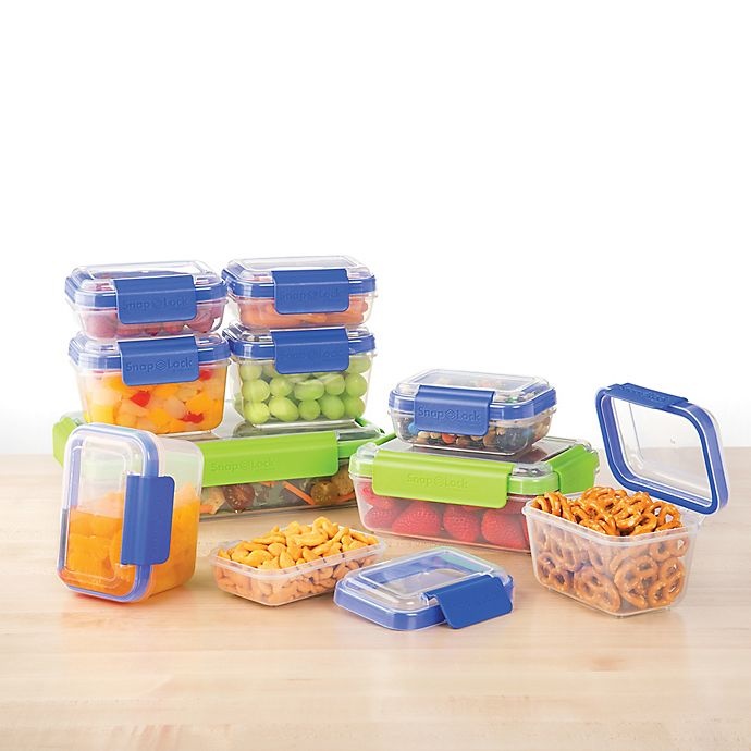 slide 4 of 4, Progressive SnapLock Container Set - Blue/Green, 20 ct