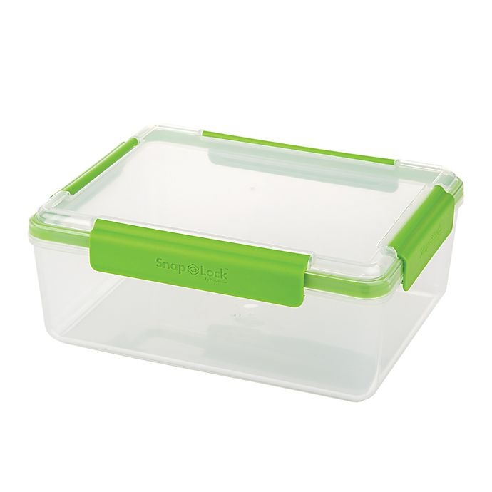 slide 2 of 2, Progressive SnapLock 20-Cup Rectangular Food Container - Green, 1 ct