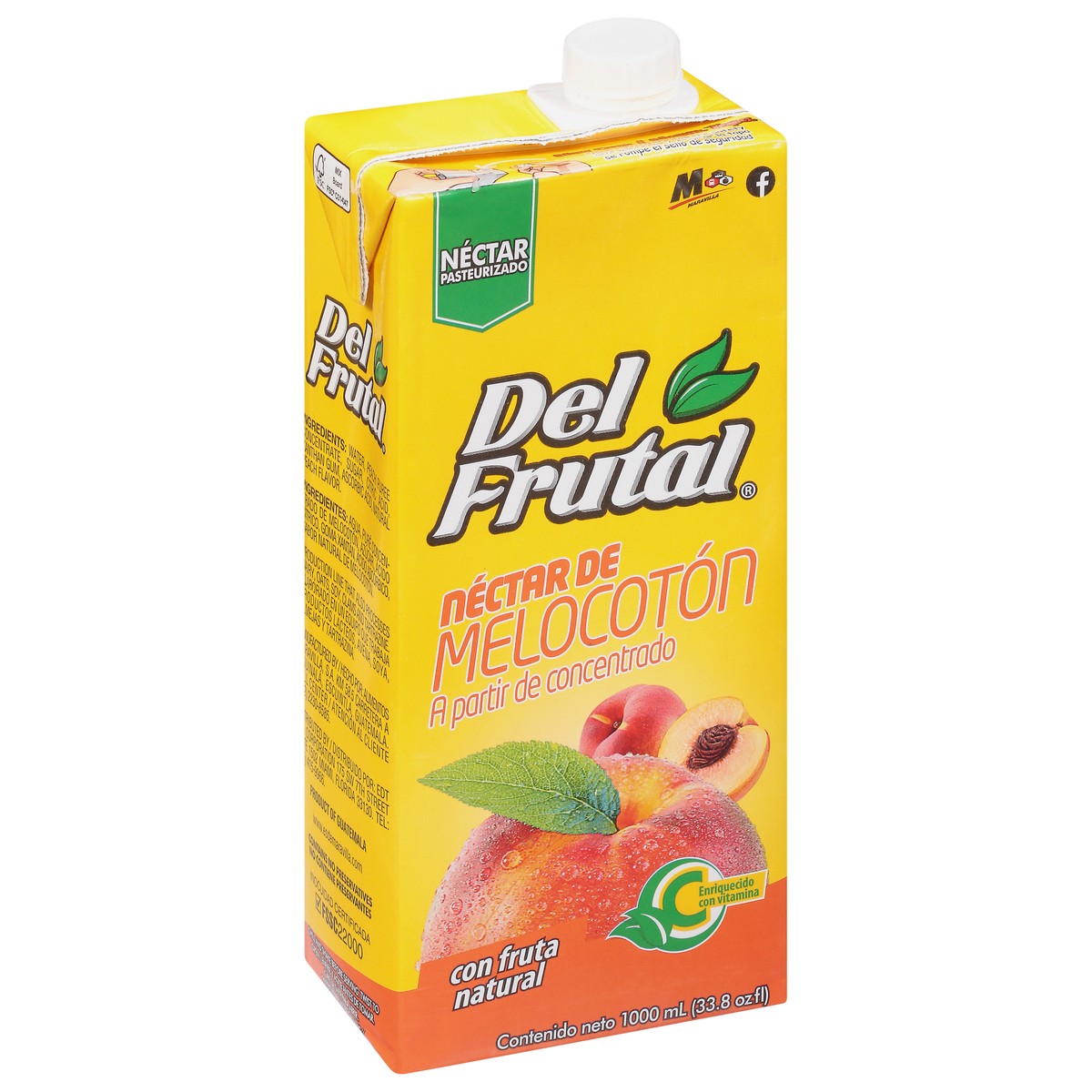 slide 8 of 9, Del Frutal Peach Nectar - 33.8 fl oz, 33 oz