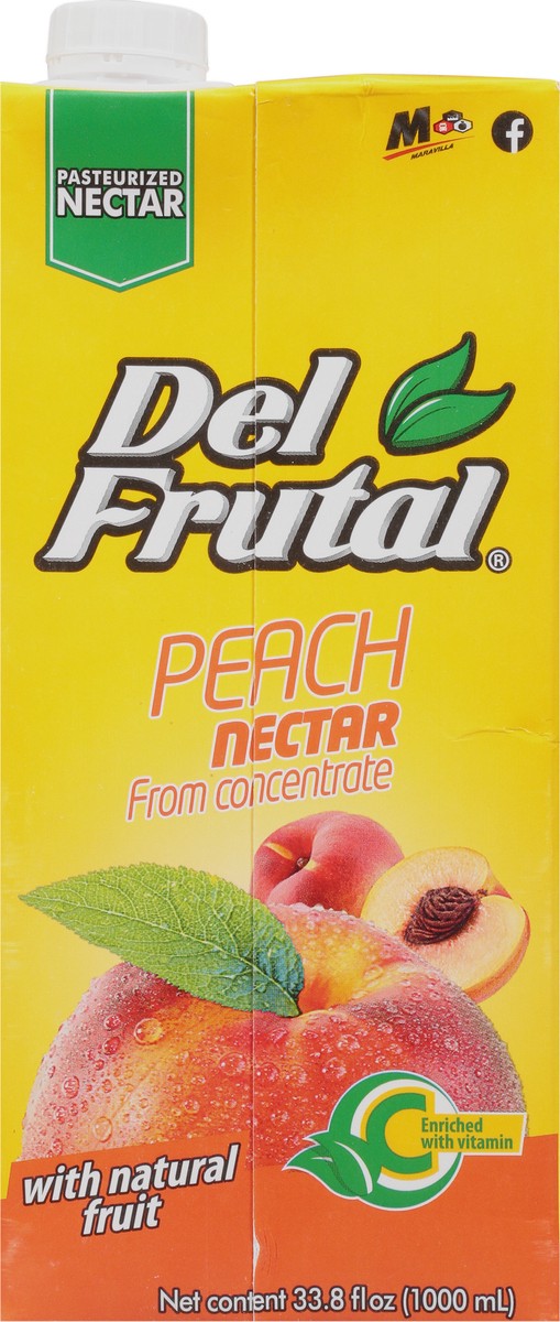 slide 5 of 9, Del Frutal Peach Nectar - 33.8 fl oz, 33 oz