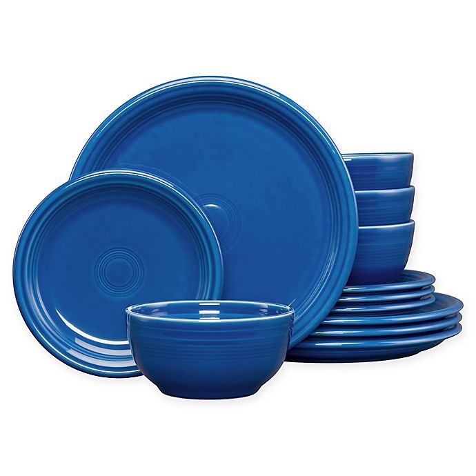 slide 1 of 3, Fiesta Bistro Dinnerware Set - Lapis, 12 ct