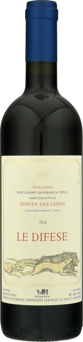 slide 4 of 9, Tenuta San Guido Le Difese, Red Wine, Toscana, Italia, 750 ml