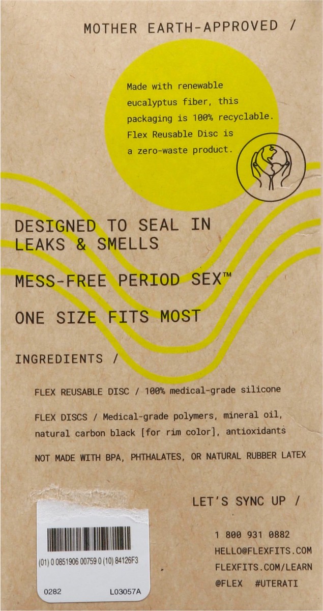 slide 6 of 13, Flex Reusable Period Disc 1 ea, 1 ct