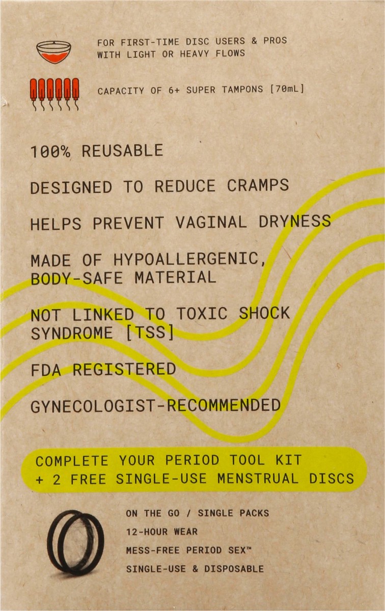 slide 7 of 13, Flex Reusable Period Disc 1 ea, 1 ct