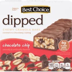 Best Choice Dipped Peanut Butter Granola Bars
