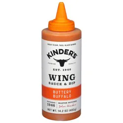 Kinder's Buttery Buffalo Wing Sauce & Dip 14.2 oz