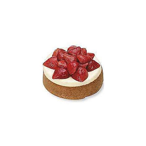 slide 1 of 1, Bakery Cake Cheesecake 7 Inch Fresh Strawberry Top - Each, 1 ct