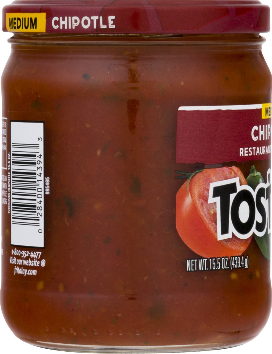 slide 5 of 8, Tostitos Restaurant Style Salsa Medium Chipotle 15.5 Oz, 15.5 oz