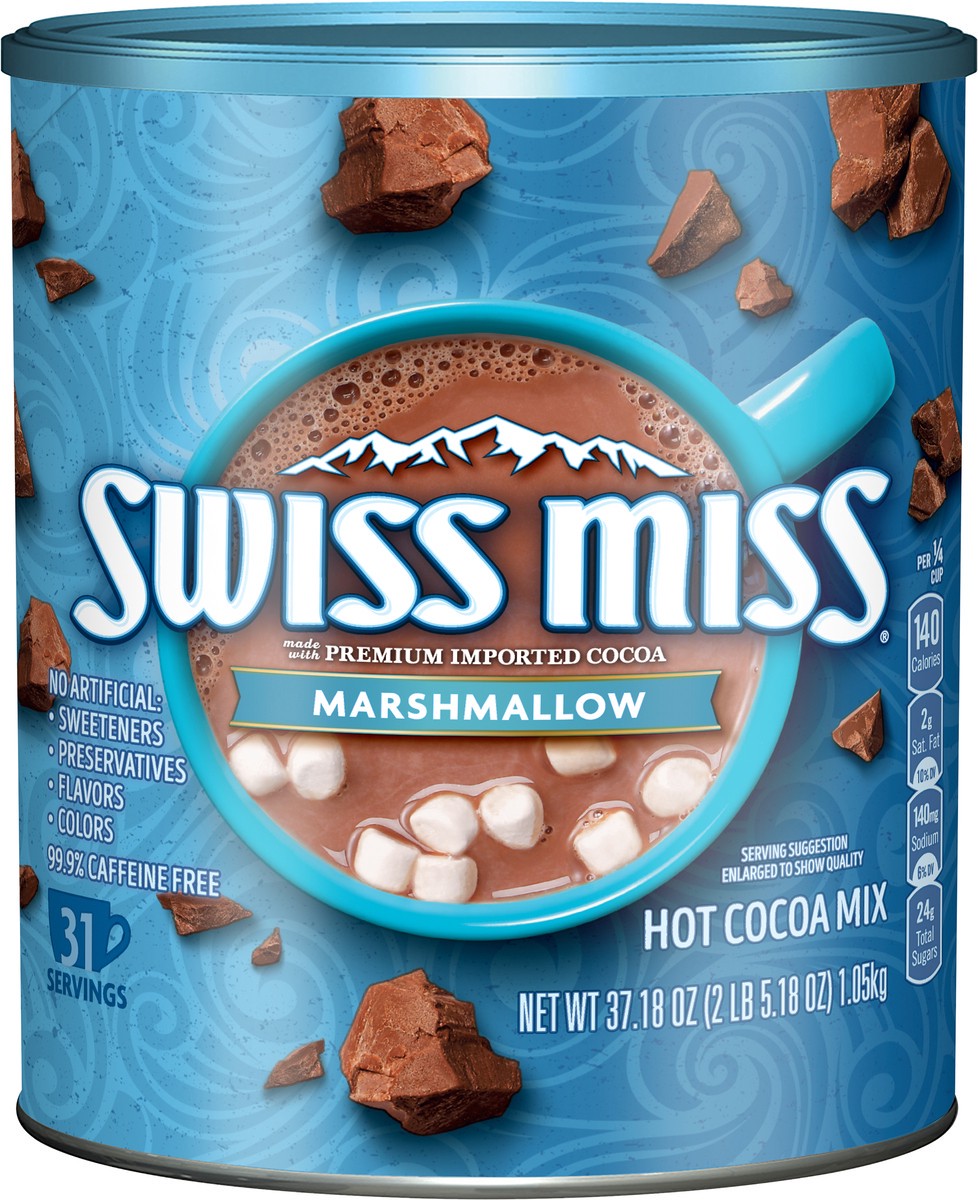 slide 2 of 2, Swiss Miss Chocolate Hot Cocoa Mix With Marshmallows- 37.18 oz, 37.18 oz