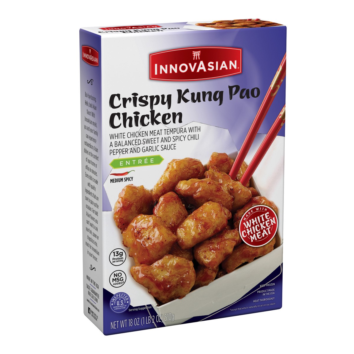 slide 4 of 9, InnovAsian Crispy Kung Pao Chicken, 18 oz