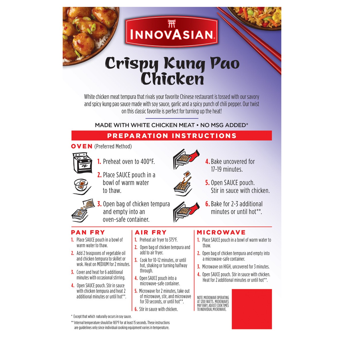 slide 8 of 9, InnovAsian Crispy Kung Pao Chicken, 18 oz