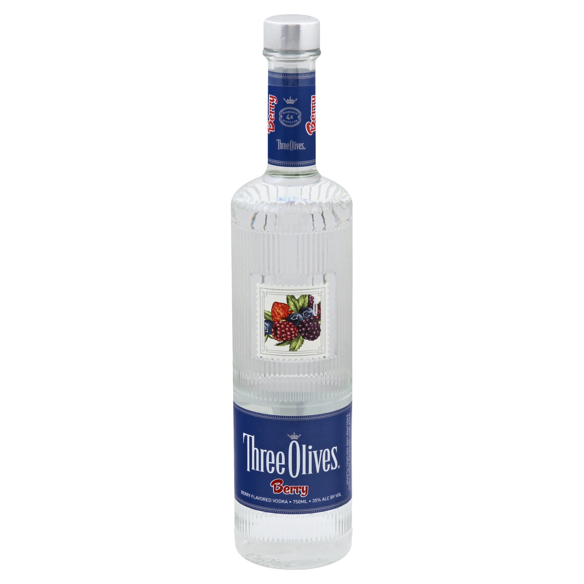 slide 1 of 1, Three Olives Vodka - Berry, 750 ml