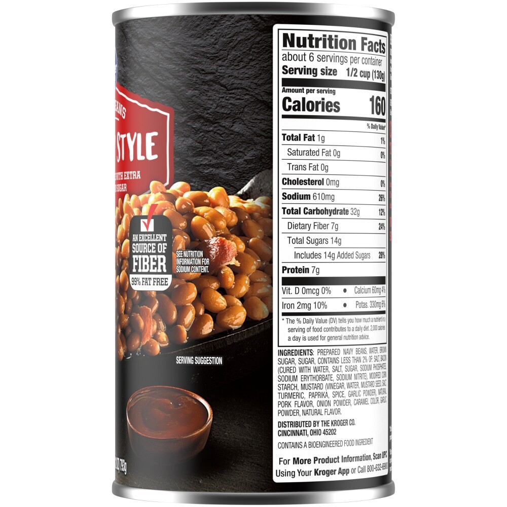 slide 2 of 3, Kroger Country Style Baked Beans, 28 oz