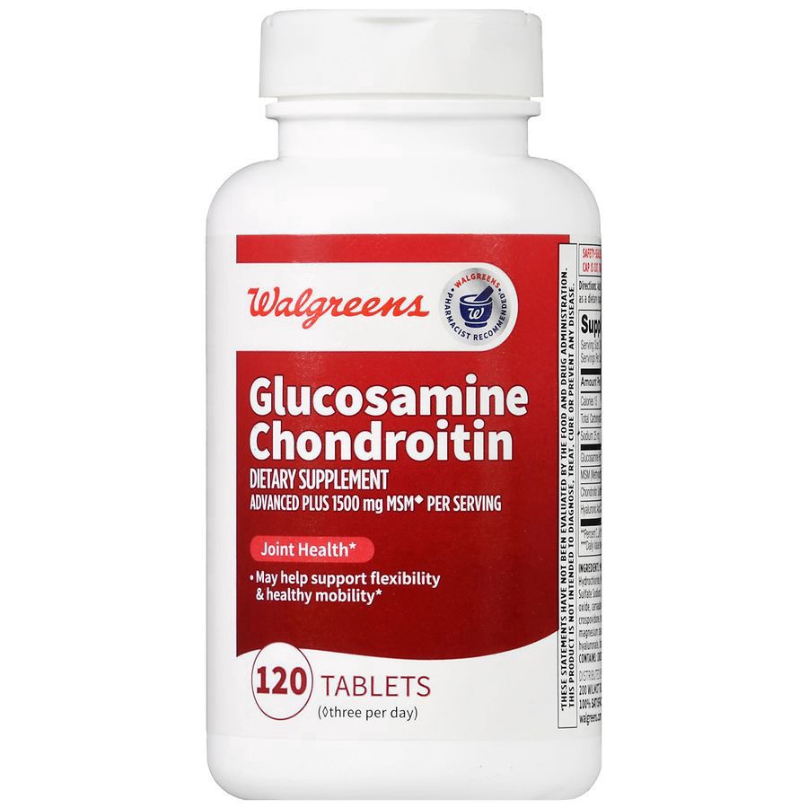 slide 3 of 5, Walgreens Glucosamine Chondroitin Advanced with MSM 1500 mg Tabs, 120 ct