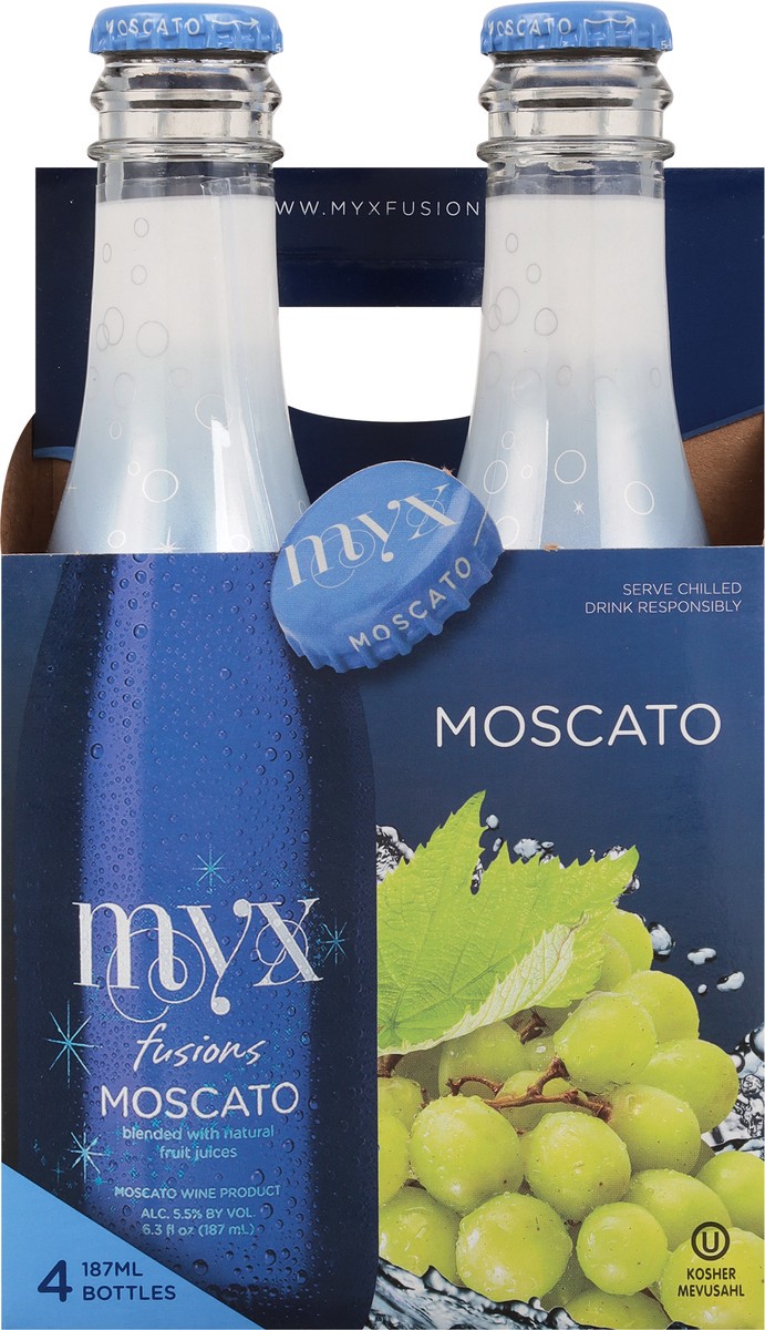 slide 7 of 9, MYX Fusions Fusions Original Moscato 4 - 187 ml Bottles, 748 ml