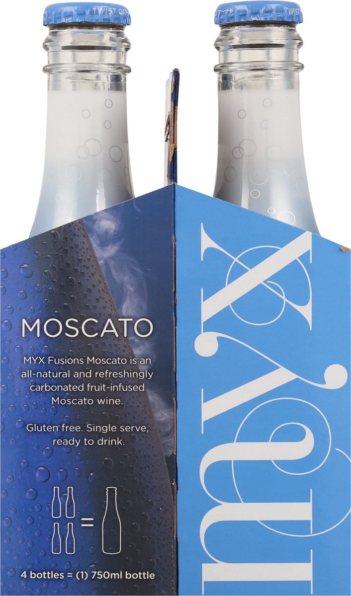 slide 4 of 9, MYX Fusions Fusions Original Moscato 4 - 187 ml Bottles, 748 ml