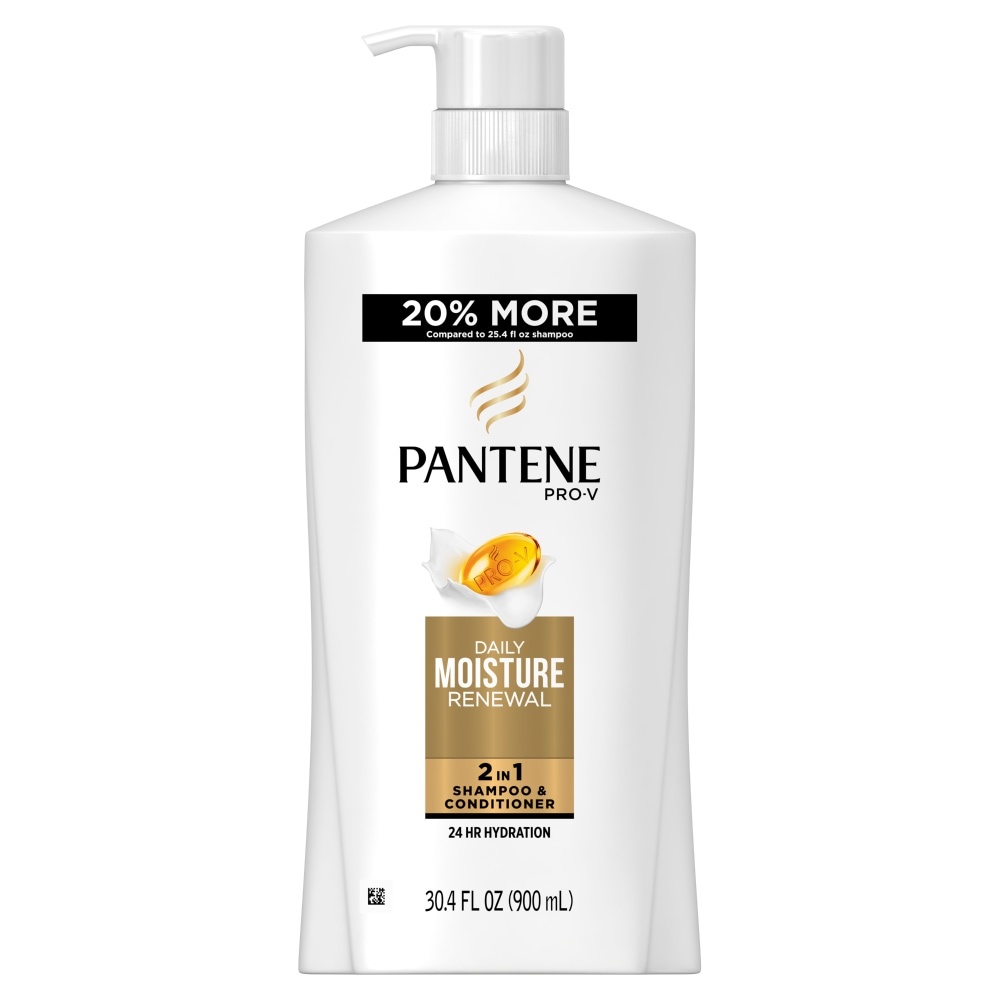 slide 1 of 1, Pantene Pro-V Daily Moisture Renewal 2 In 1 Shampoo & Conditioner, 30.4 fl oz