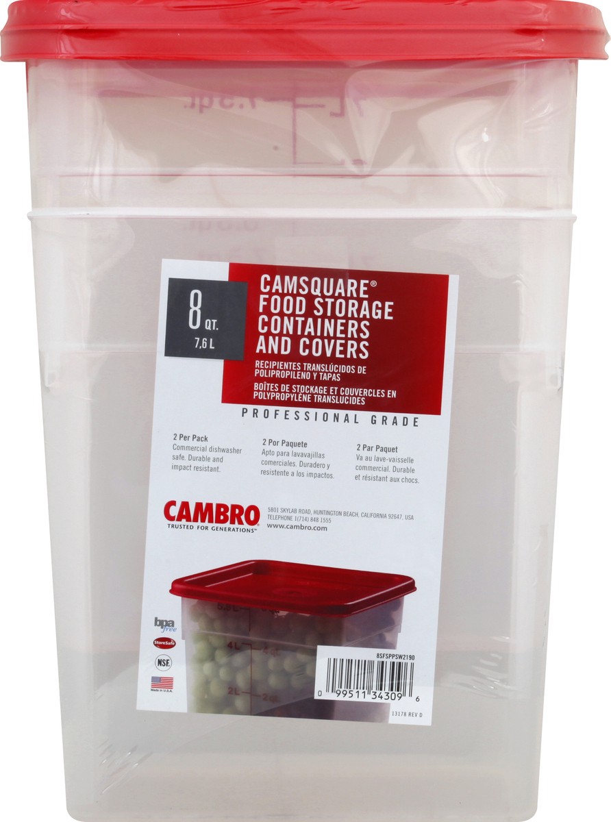 slide 5 of 11, Cambro 8 Quart Food Storage 1 ea, 1 ct