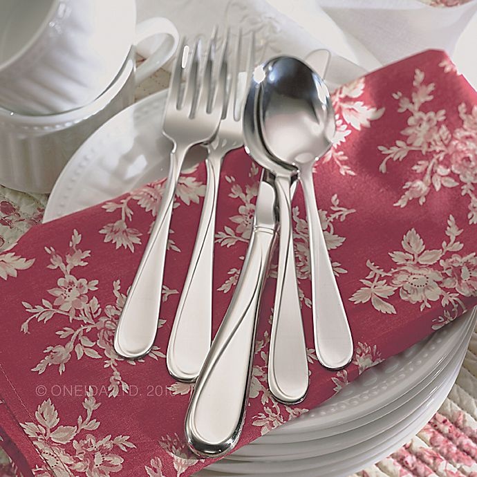 slide 2 of 2, Oneida Soar Flatware Set, 65 ct