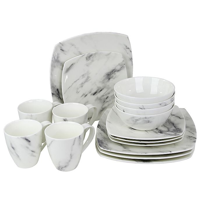 slide 3 of 3, Oneida Moda Couture Square Dinnerware Set, 16 ct