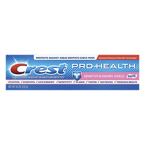 slide 1 of 1, Crest Pro Health Toothpaste Sensitive & Enamel Shield Paste, 4.6 oz