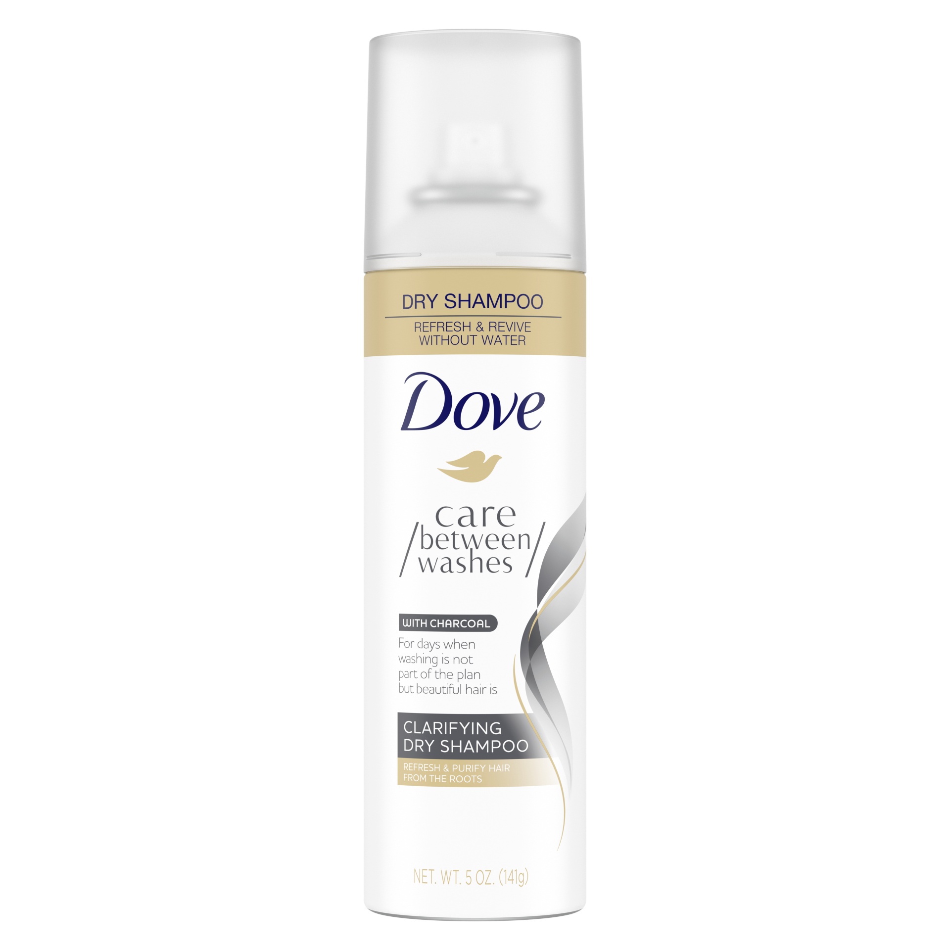 slide 1 of 4, Dove Clarifying Charcoal Dry Shampoo, 5 oz