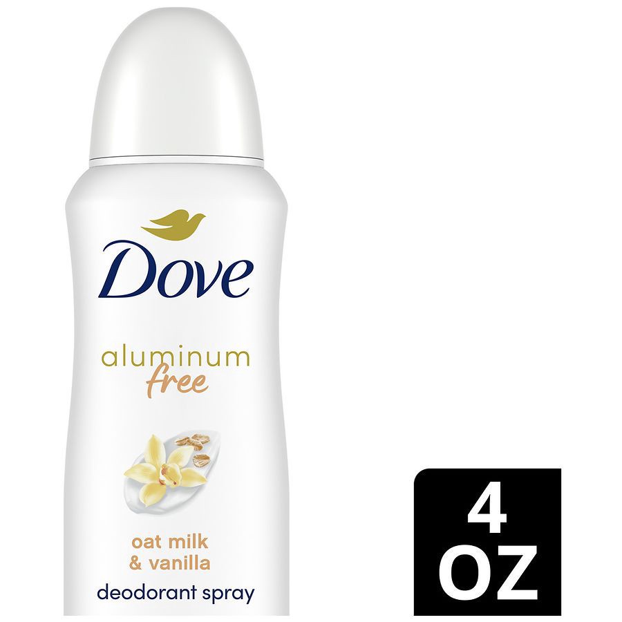slide 5 of 5, Dove Deodorant Spray Oat Milk & Vanilla, 4 oz