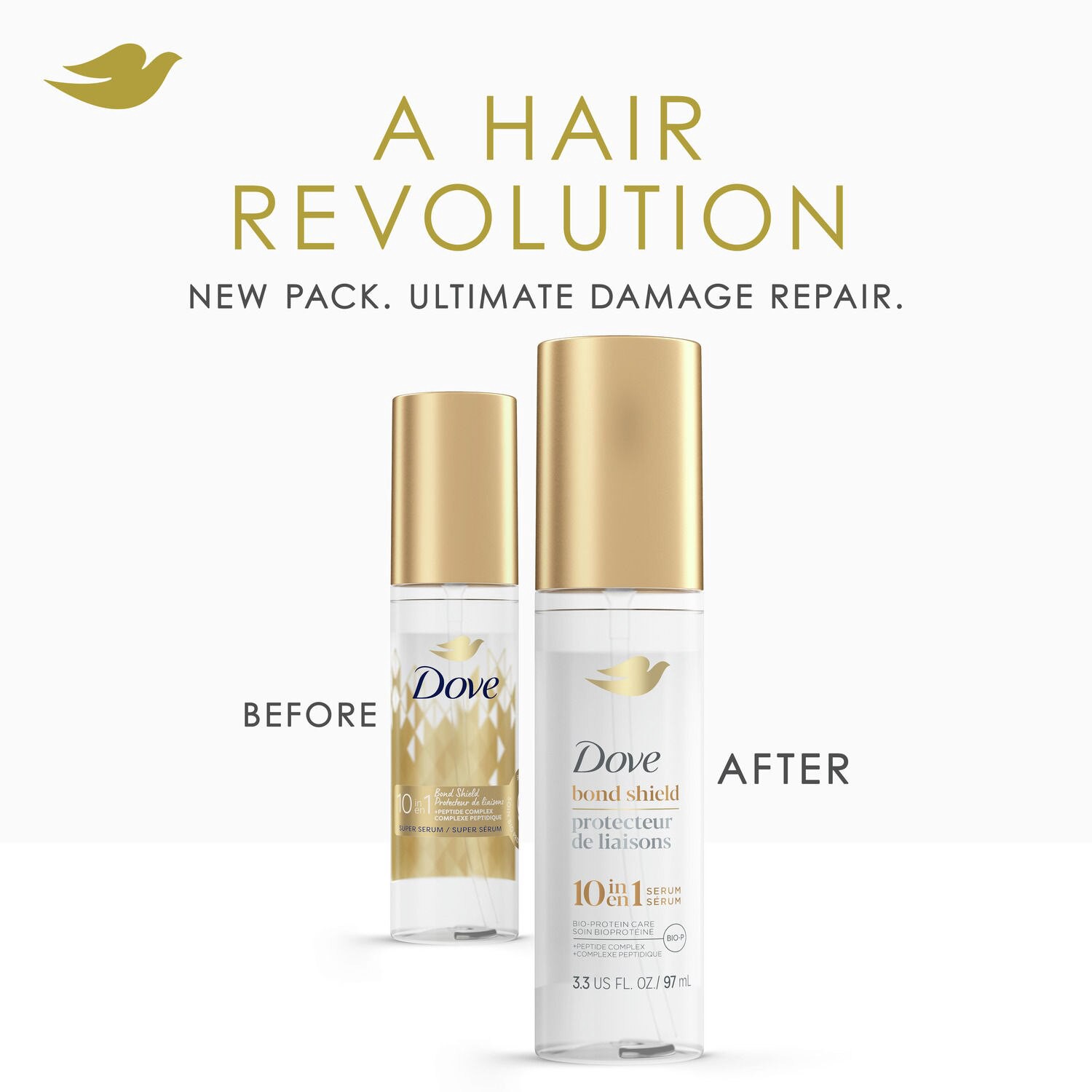 slide 15 of 15, Dove 10 in 1 Bond Shield Serum, 3.3 fl oz