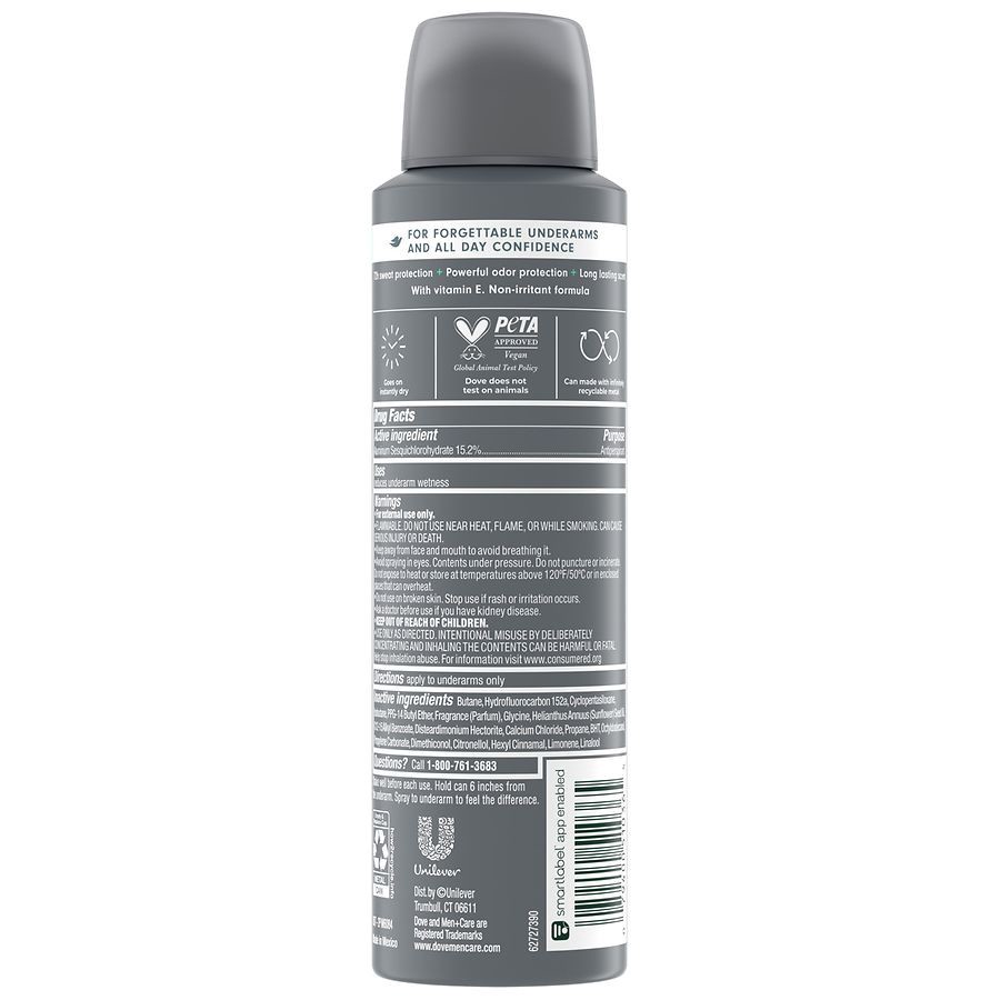 slide 4 of 5, Dove Men+Care Dry Spray Antiperspirant Deodorant Moon Oasis, 3.8 oz