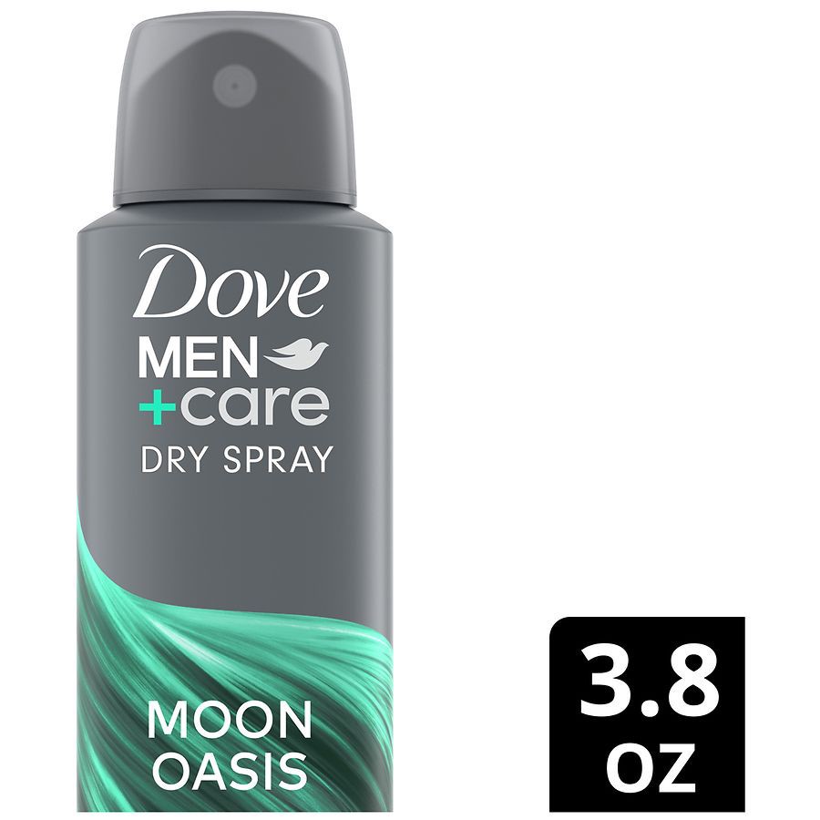 slide 5 of 5, Dove Men+Care Dry Spray Antiperspirant Deodorant Moon Oasis, 3.8 oz