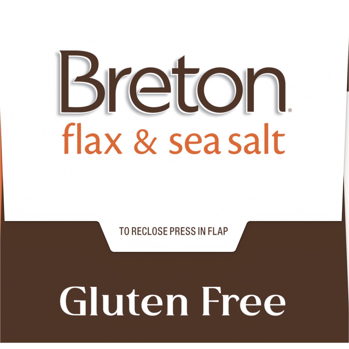 slide 4 of 7, Breton Gluten Free Flax & Sea Salt Crackers, 4.76 oz