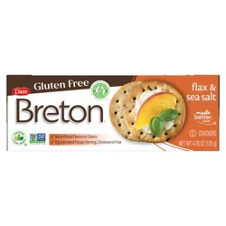 Breton Gluten Free Flax & Sea Salt Crackers