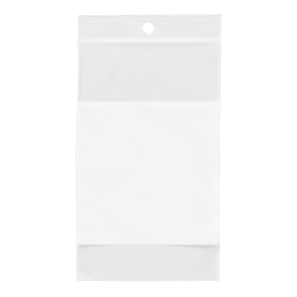 slide 4 of 4, Office Depot Brand Reclosable Bags With Write-On Panel, 3'' X 5'', Box Of 100, 100 ct