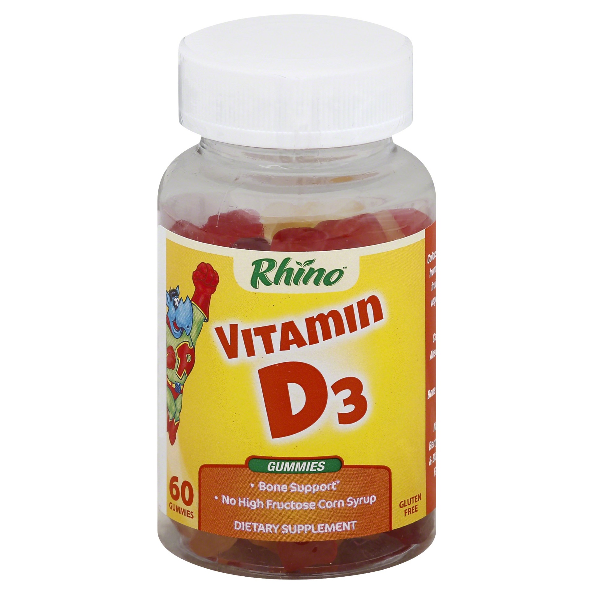 slide 1 of 6, Nutrition Now Rhino Gummy Vitamin D, 60 ct