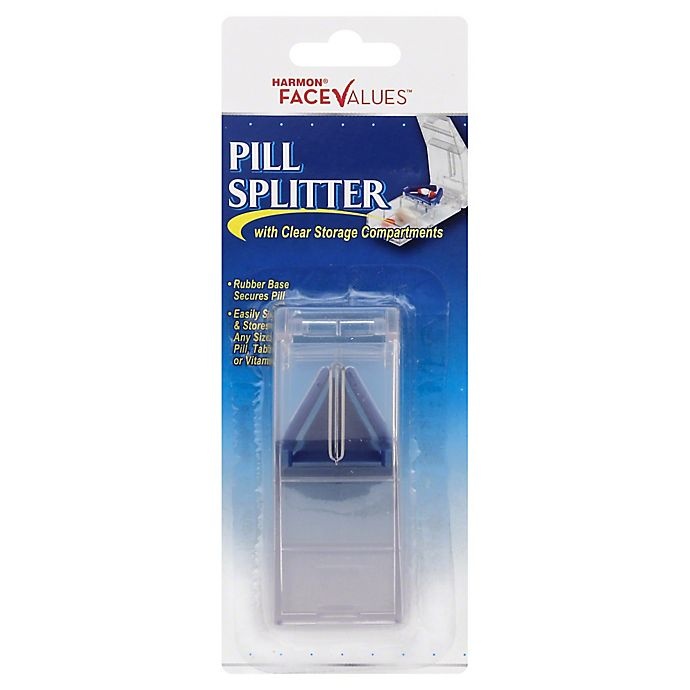 slide 1 of 1, Harmon Face Values Pill Splitter with Clear Storage Compartments, 1 ct