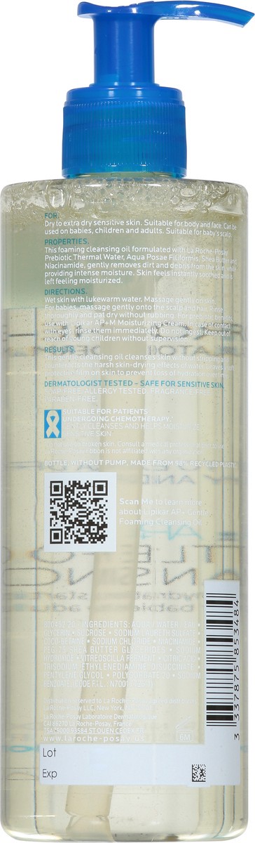 slide 7 of 13, La Roche-Posay Gentle Foaming Cleansing Oil 13.52 fl oz, 13.52 fl oz
