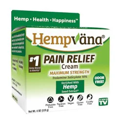 Hempvana Maximum Strength Pain Relief Cream 4 oz