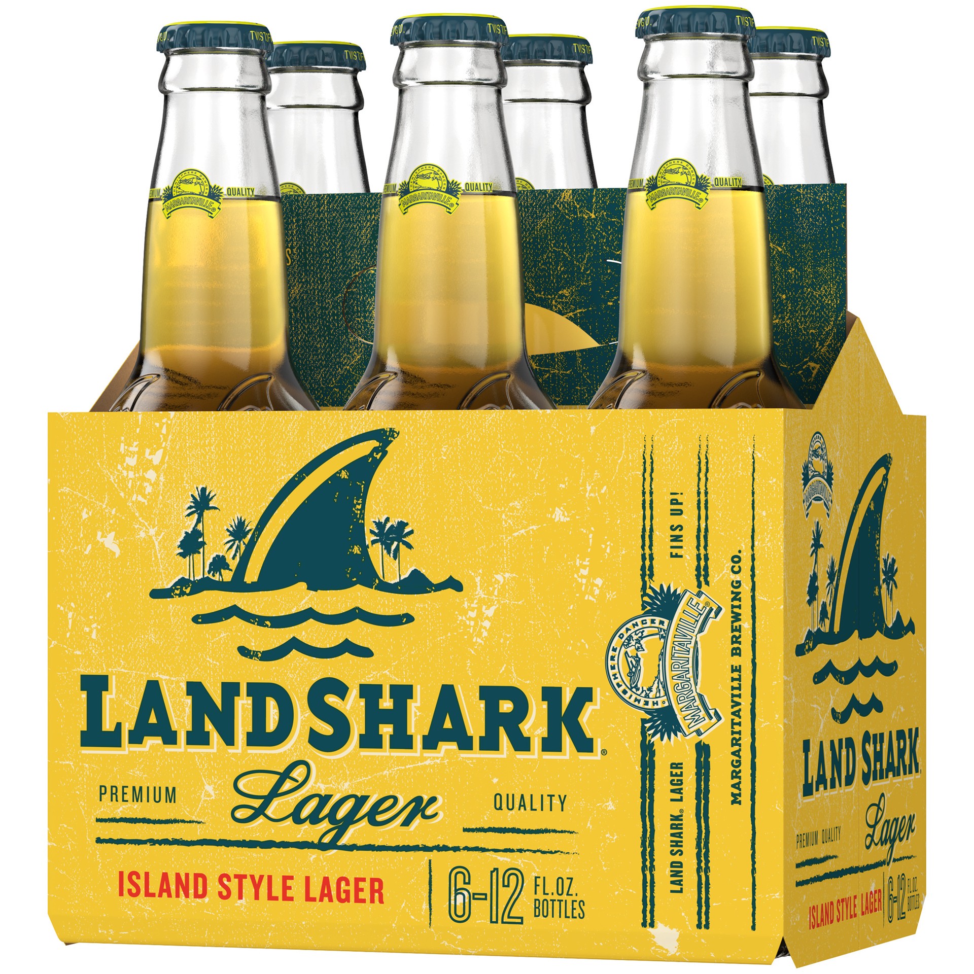 slide 3 of 3, Land Shark Island Style Lager Beer 6 ea, 6 ct; 12 oz