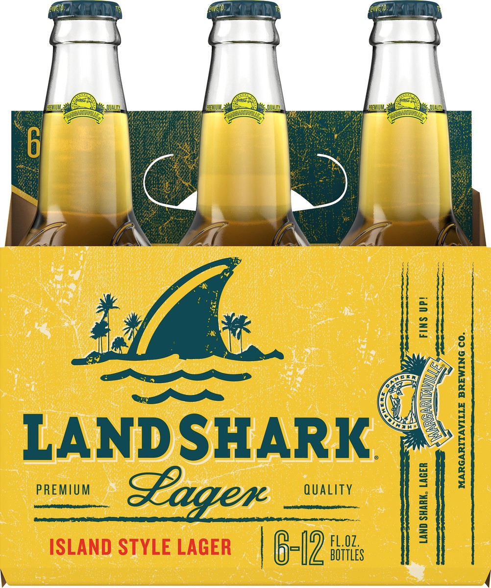 slide 1 of 3, Land Shark Island Style Lager Beer 6 ea, 72 fl oz