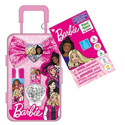 slide 1 of 1, Barbie Mini Suitcase Cosmetic Set, 1 ct