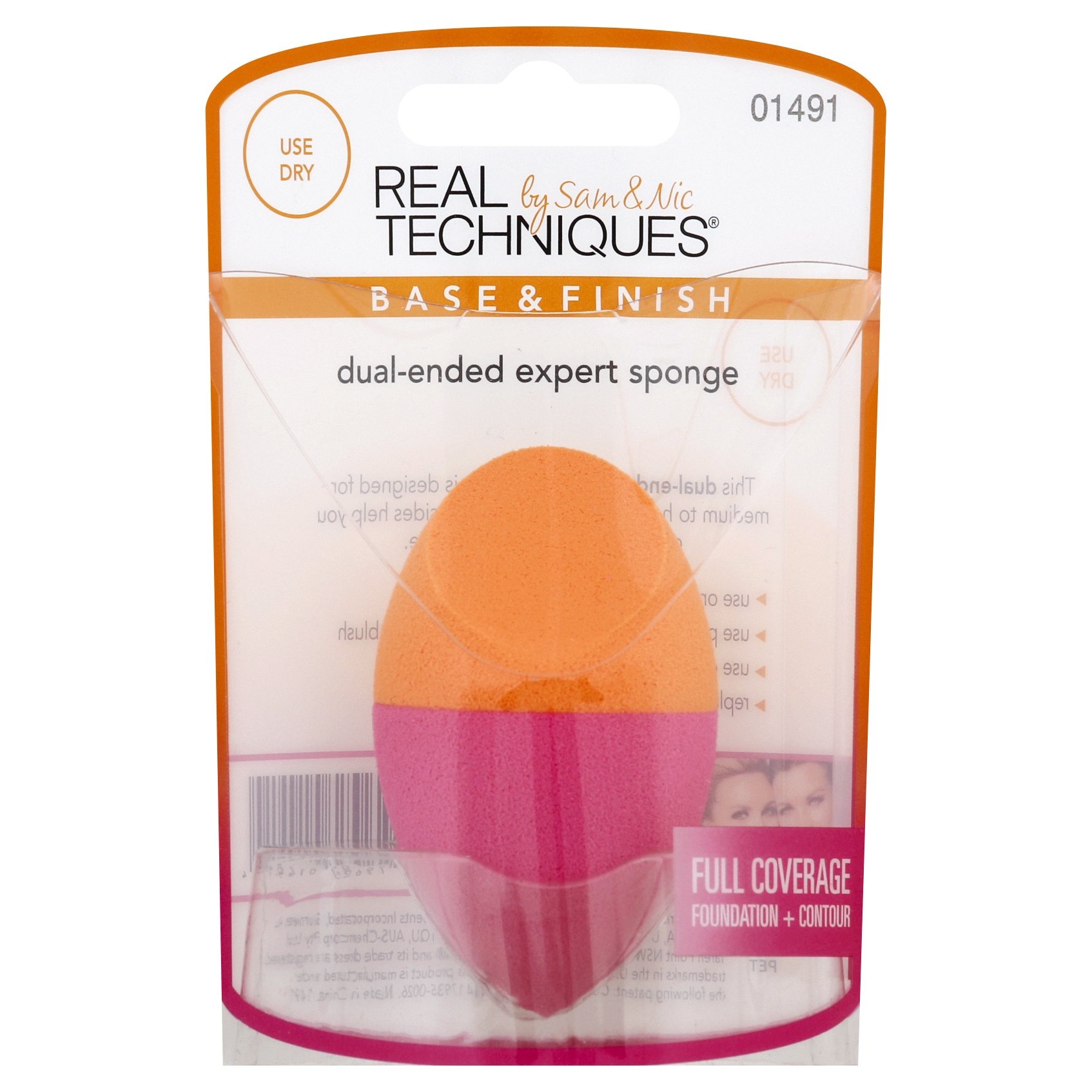 slide 1 of 2, Real Techniques Dual-Ended Expert Sponge, 1 ct