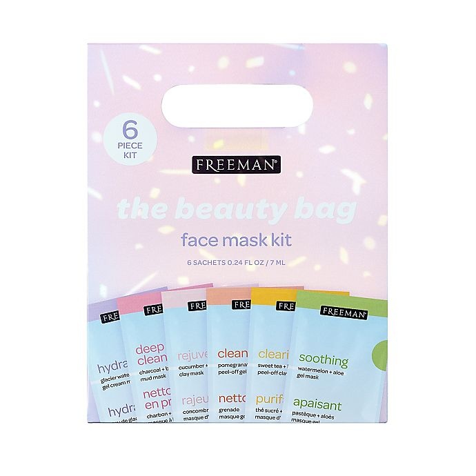 slide 1 of 2, Freeman The Beauty Bag Face Mask Kit, 6 ct