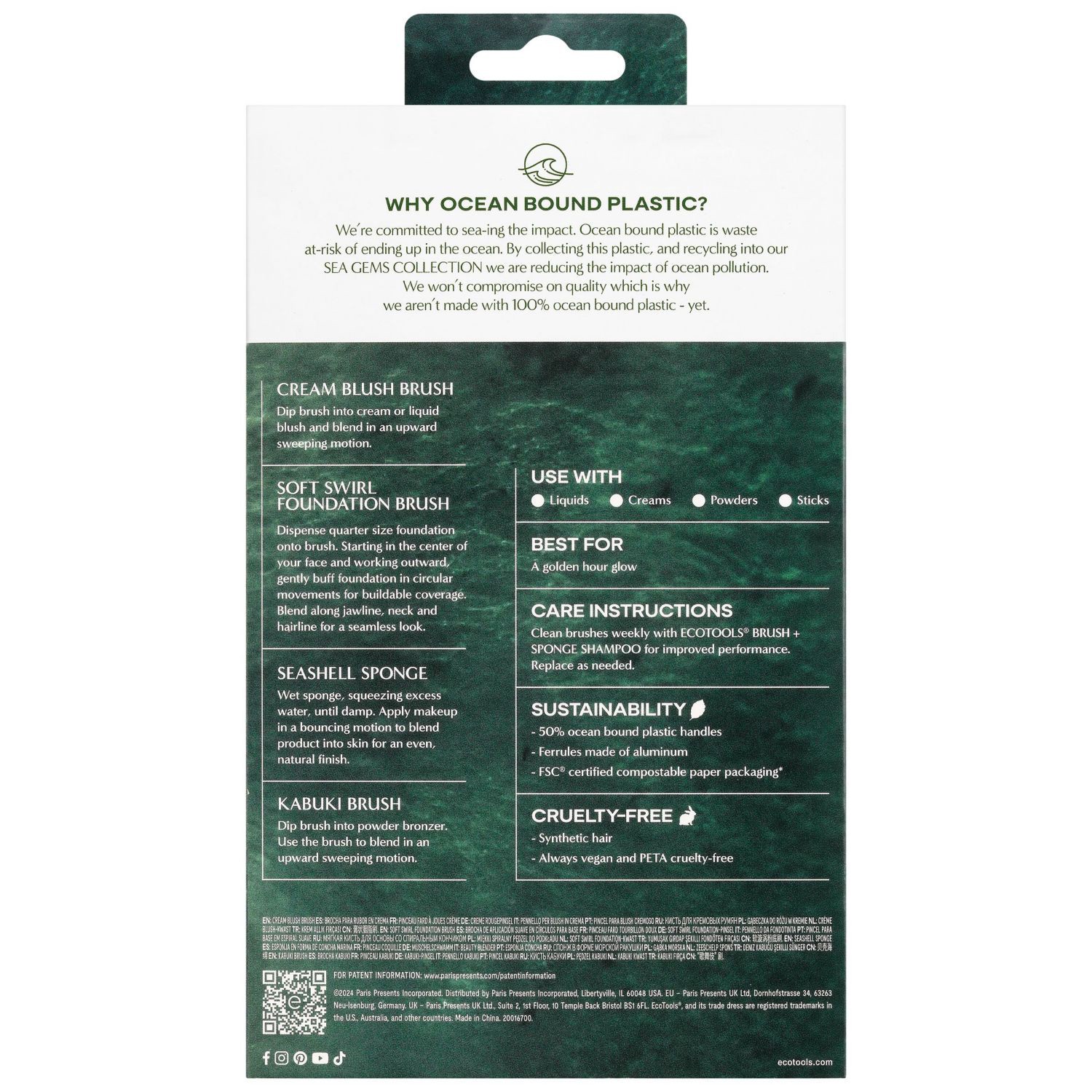 slide 3 of 3, EcoTools Sea Gems Face Set 1 ea, 1 ct